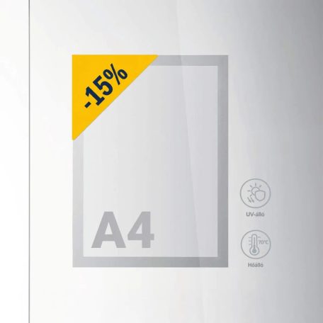 Duraframe Sun A4 infókeret EZÜST /48411/