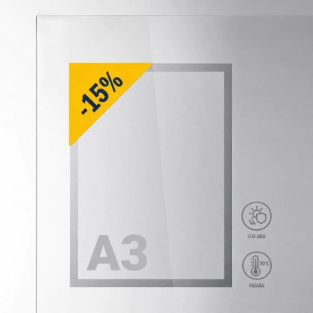 Duraframe Sun A3 infókeret EZÜST /48422/