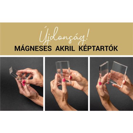 Mágneses akril képtartó